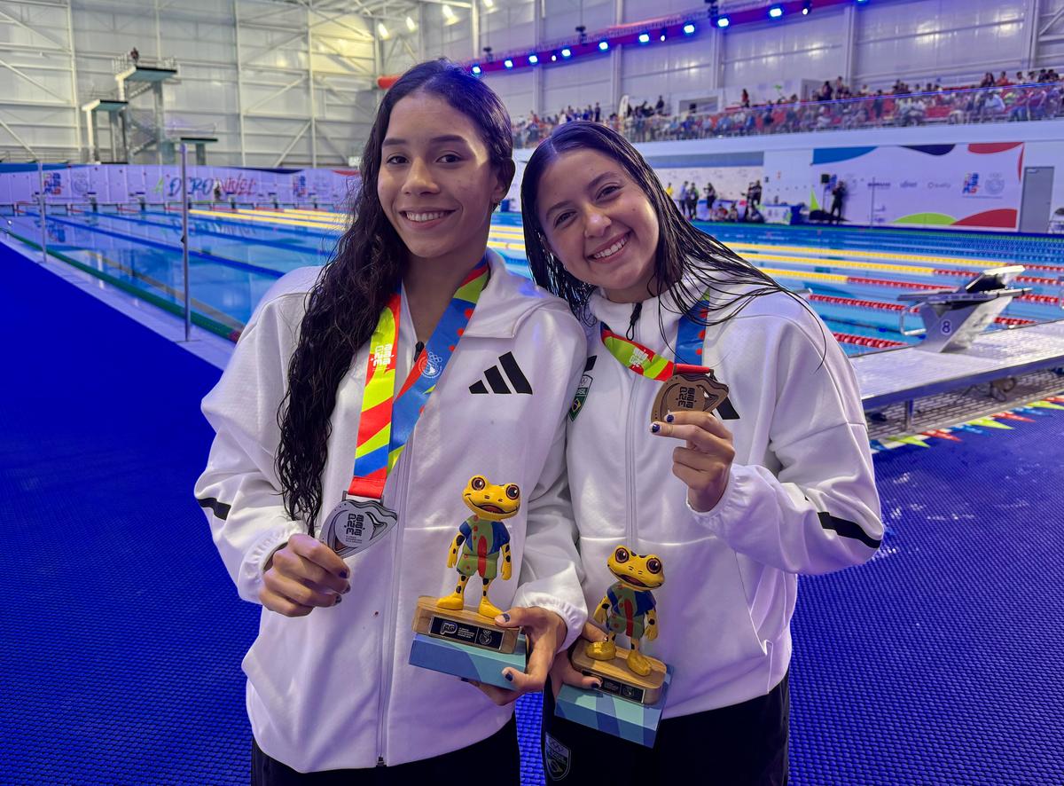 Rayssa Bonfim e Stefany Amorim repetem dobradinha no nado peito e natação brasileira conquista mais 15 medalhas no Panamá 2026