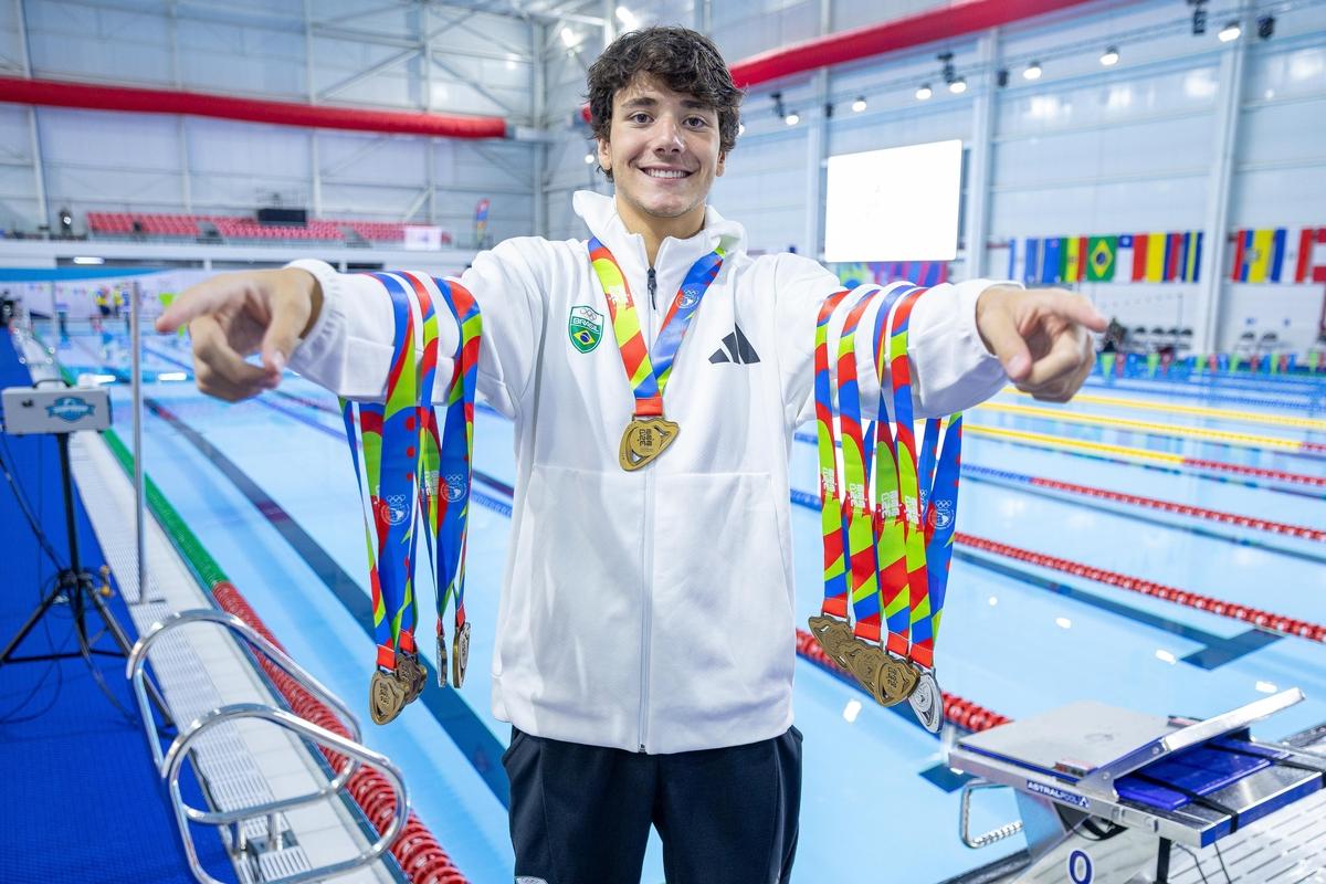 Mineiro, calmo, eficiente: Davi Vallim, o maior medalhista do Time Brasil nos Jogos Sul-americanos da Juventude Panamá 2026
