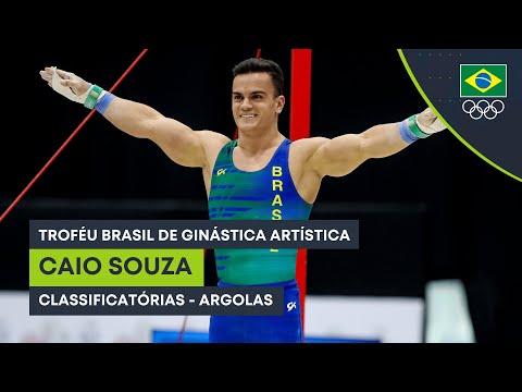 Caio Souza brilha nas argolas pelas classificatórias do Troféu Brasil de Ginástica Artística