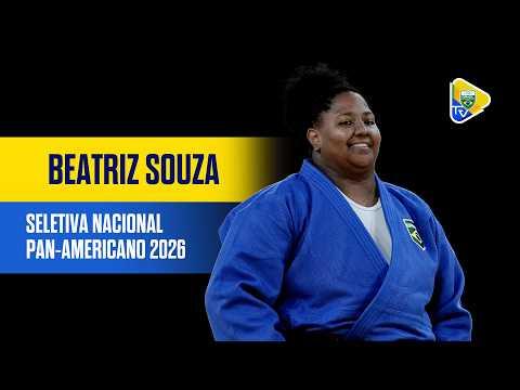 BEATRIZ SOUZA CARIMBA A VAGA NO PAN DE JUDÔ COM IPPON