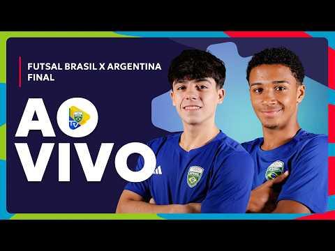 FUTSAL BRASIL X ARGENTINA  - FINAL AO VIVO COM NARRAÇÃO - 17/04 | SUL-AMERICANO DA JUVENTUDE PANAMÁ
