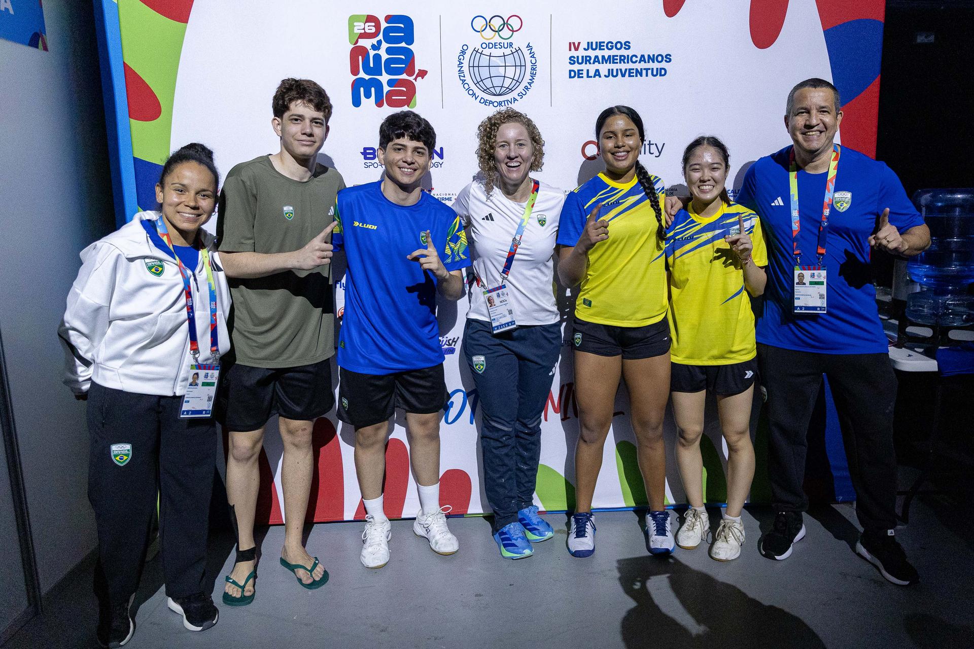 Badminton faz dobradinha de ouro nos Jogos Sul-Americanos da Juventude Panamá 2026. Foto: Léo Barrilari/COB Badminton faz dobradinha de ouro nos Jogos Sul-Americanos da Juventude Panamá 2026