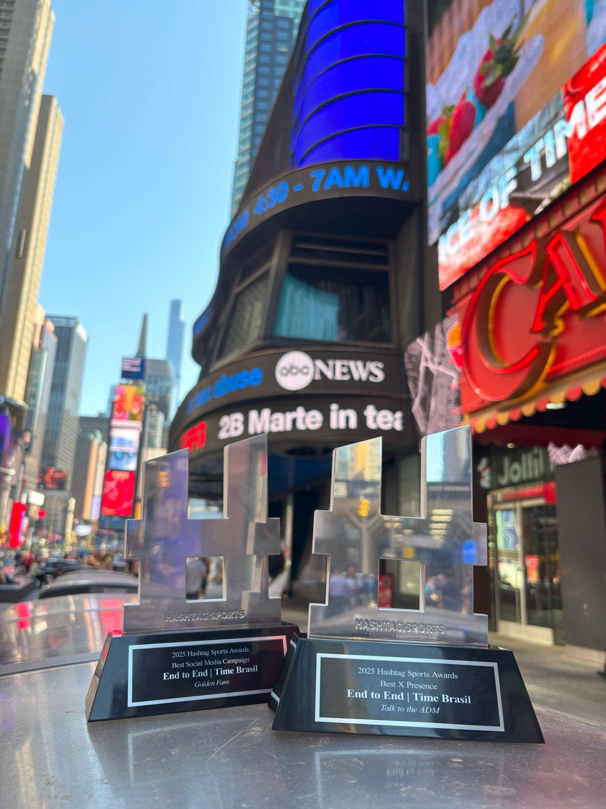 COB conquista dois prêmios no Hashtag Sports Awards, em Nova York