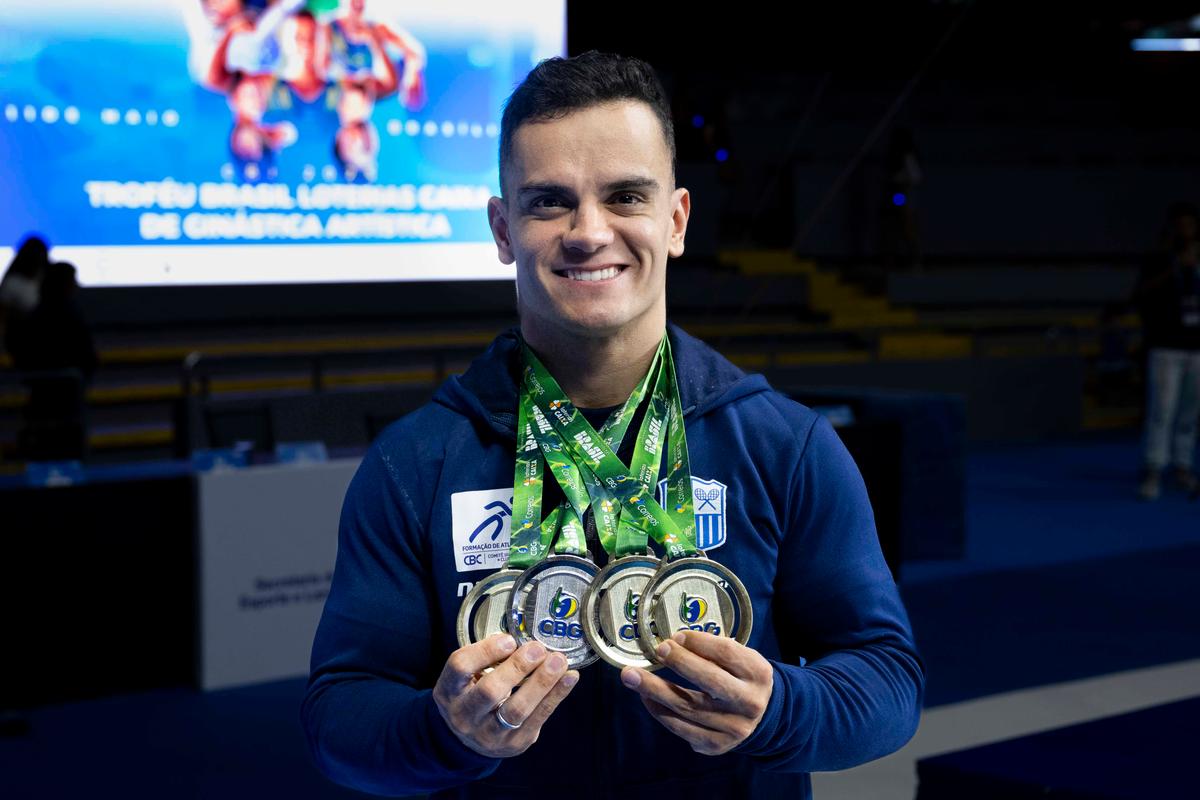 Caio Souza e Ana Luiza Lima são os destaques do Troféu Brasil de Ginástica Artística 2025