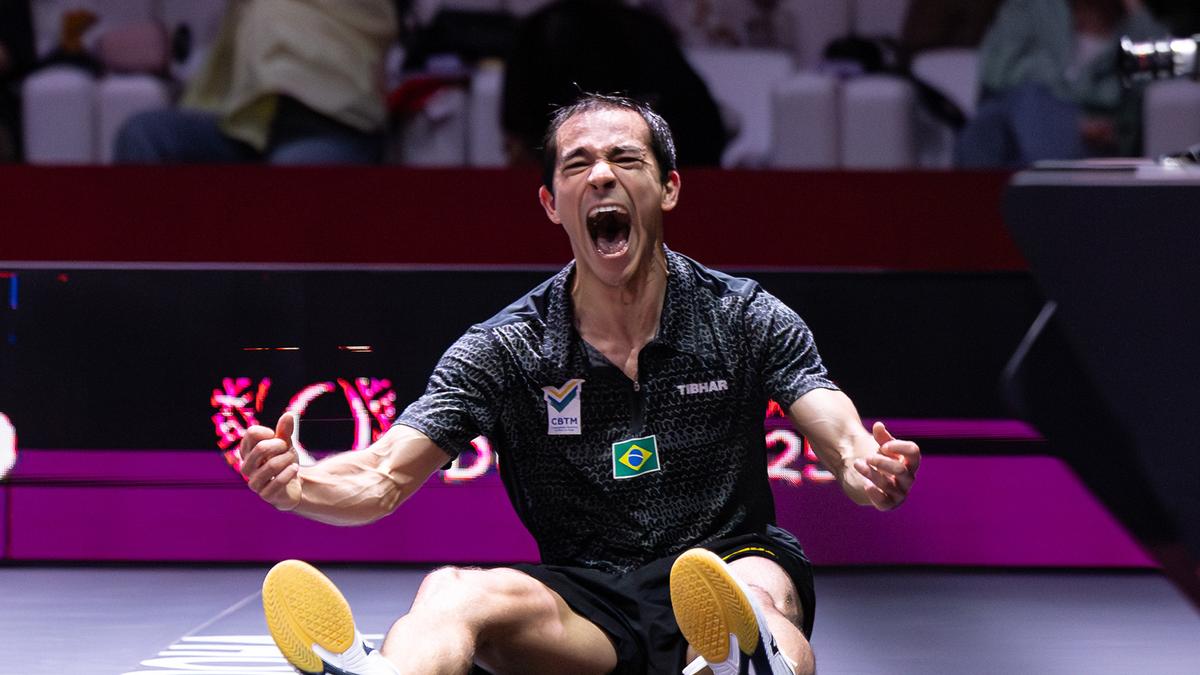 Hugo Calderano conquista prata inédita e faz história no Mundial de tênis de mesa 