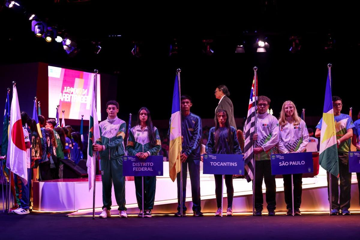 Autoridades e atletas prestigiam Cerimônia de Abertura dos Jogos da Juventude CAIXA Brasília 2025