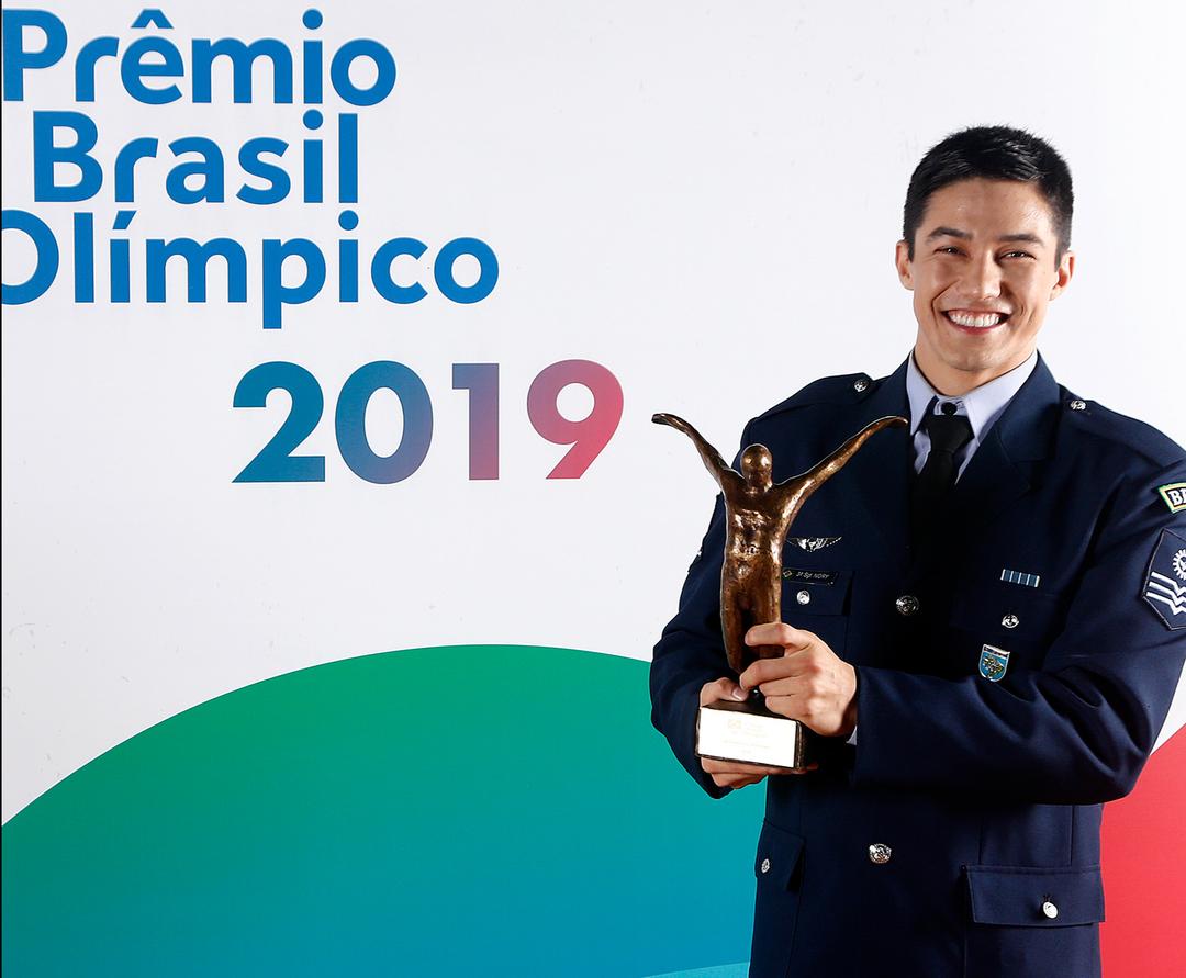 Arthur Nory, vencedor do Prêmio Brasil Olímpico 2019. Foto: Gaspar Nóbrega/COB