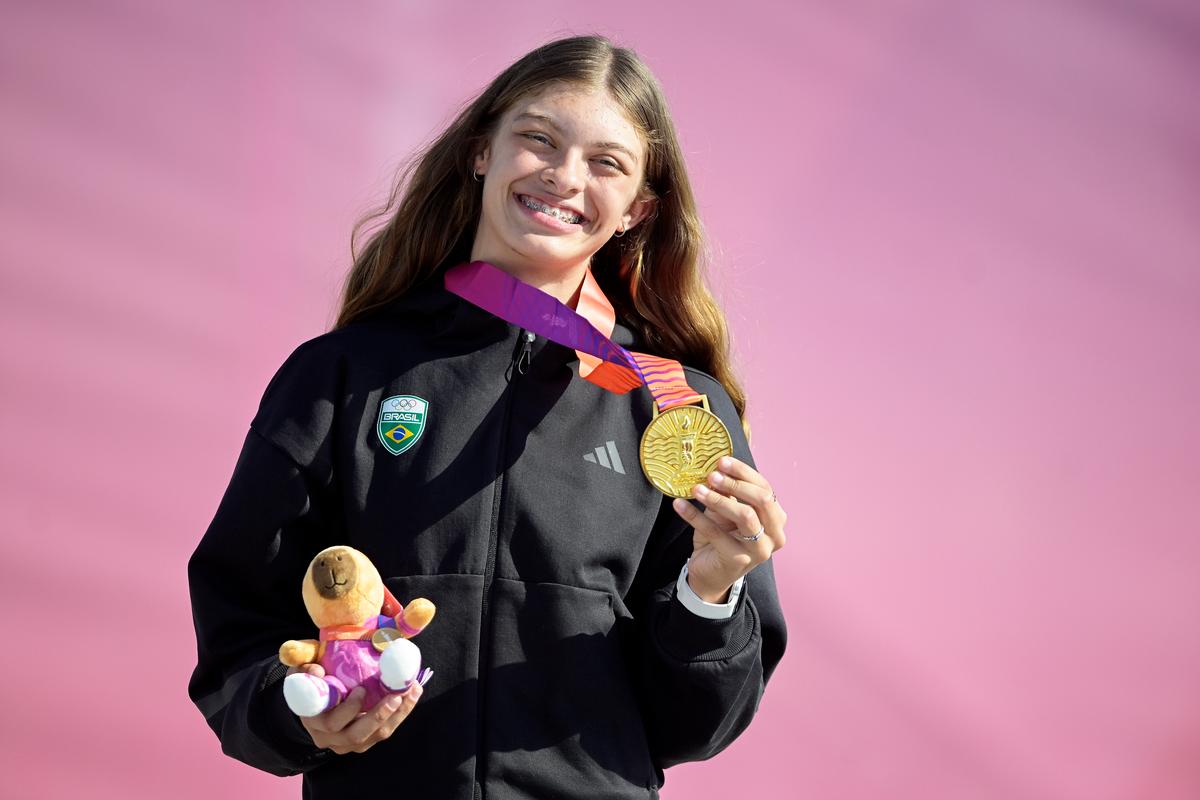 Aos 16 anos, Duda Ribeiro é ouro e divide primeira experiência sul-americana com sua inspiração Gabi Mazetto