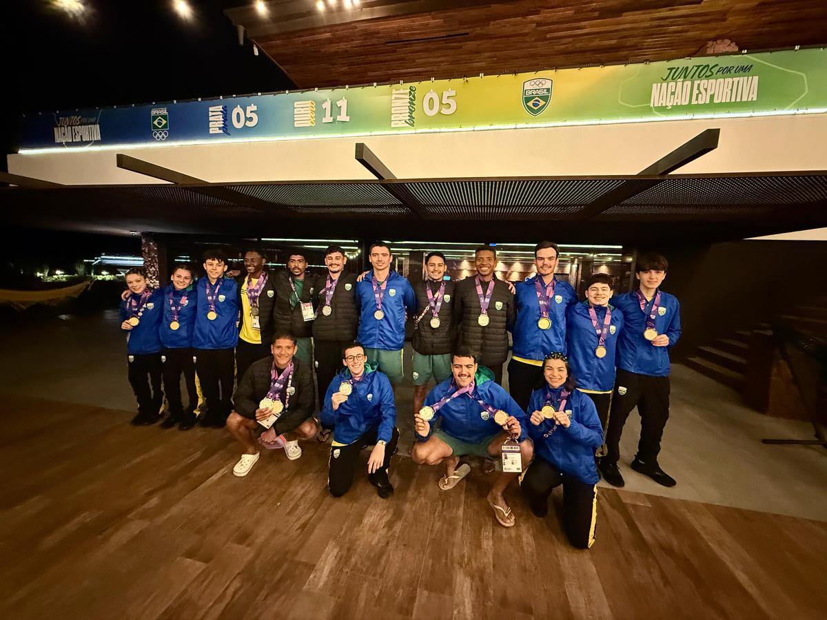 RESUMO ASU 2025: No segundo dia de Pan Júnior, Time Brasil vai ao pódio no ciclismo mountain bike, remo, esgrima, judô, tiro e natação