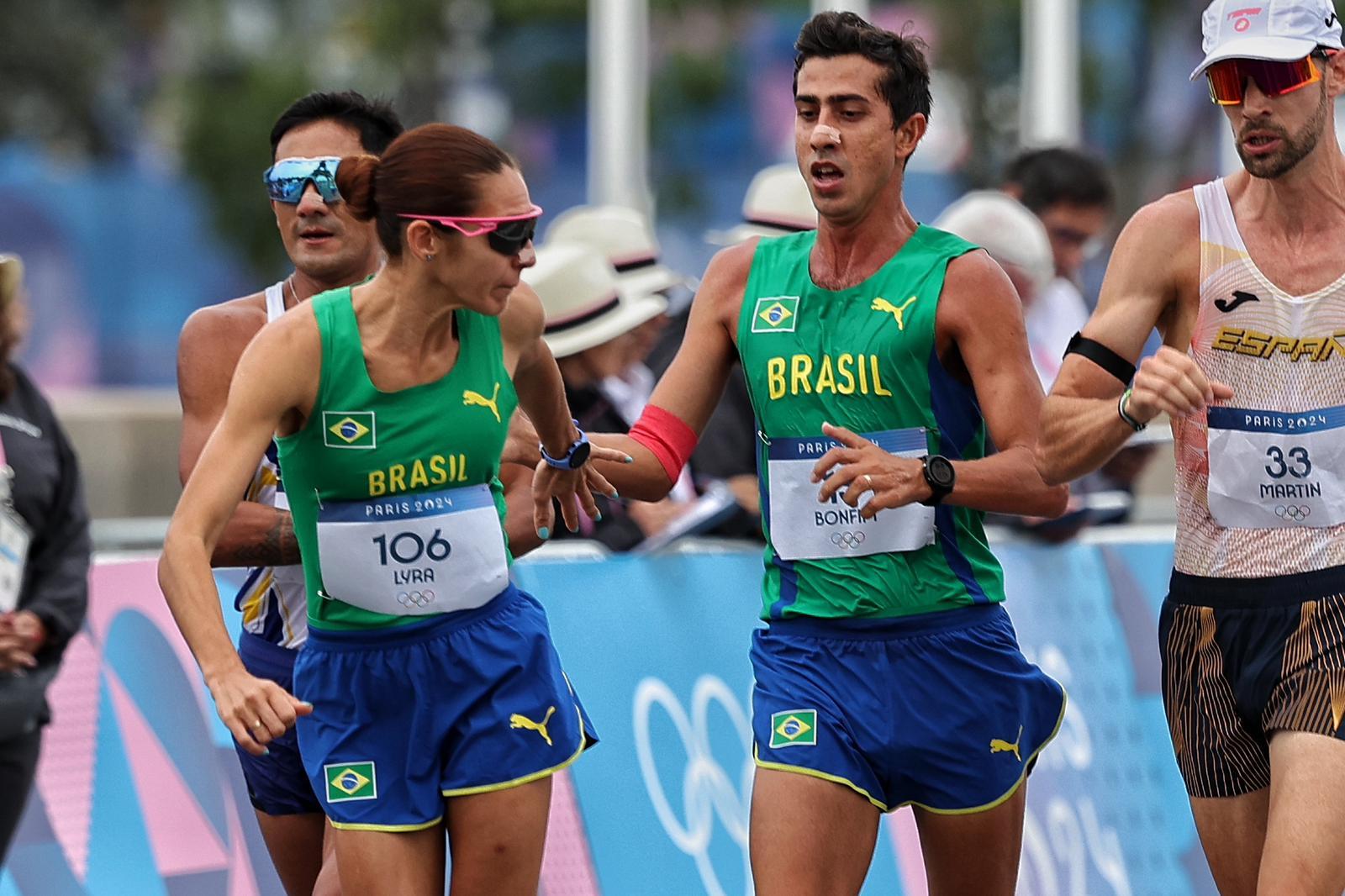 Caio Bonfim e Viviane Lyra fazem o revezamento misto