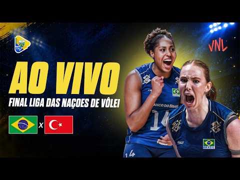 TURQUIA X BRASIL AO VIVO NA FINAL DA VNL: REACT LIGA DAS NAÇÕES FEMININA DE VÔLEI 2026