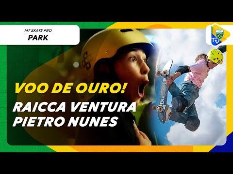 SÓ VOLTA INSANA! RAICCA VENTURA E PIETRO NUNES VOAM E CONQUISTAM O OURO DO PARK NO MT SKATE PRO!