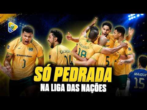 SÓ PEDRADA! AS MELHORES JOGADAS DO BRASIL NA VNL MASCULINA