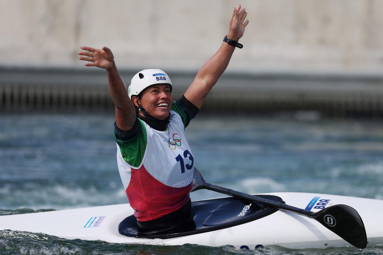 Ana Sátila conquistou o quarto lugar na final do caiaque na canoagem slalom. Foto: Luiza Moraes/COB Ana Sátila conquistou o quarto lugar na final do caiaque na canoagem slalom. Foto Luiza Moraes COB