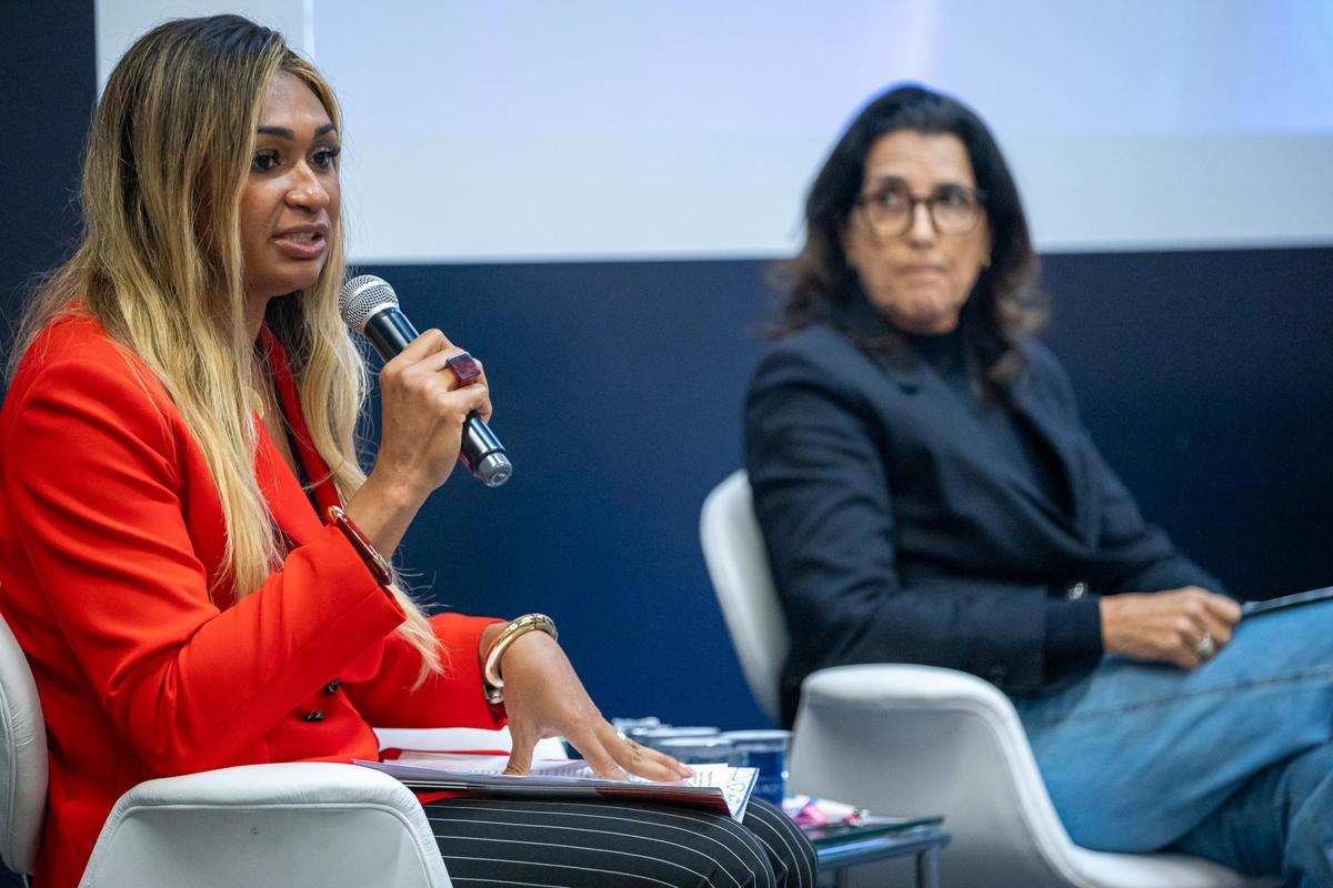 Leo Barrilari/COB Magic Paula, Iziane e Roberta Moretti discutem espaços e liderança na gestão esportiva