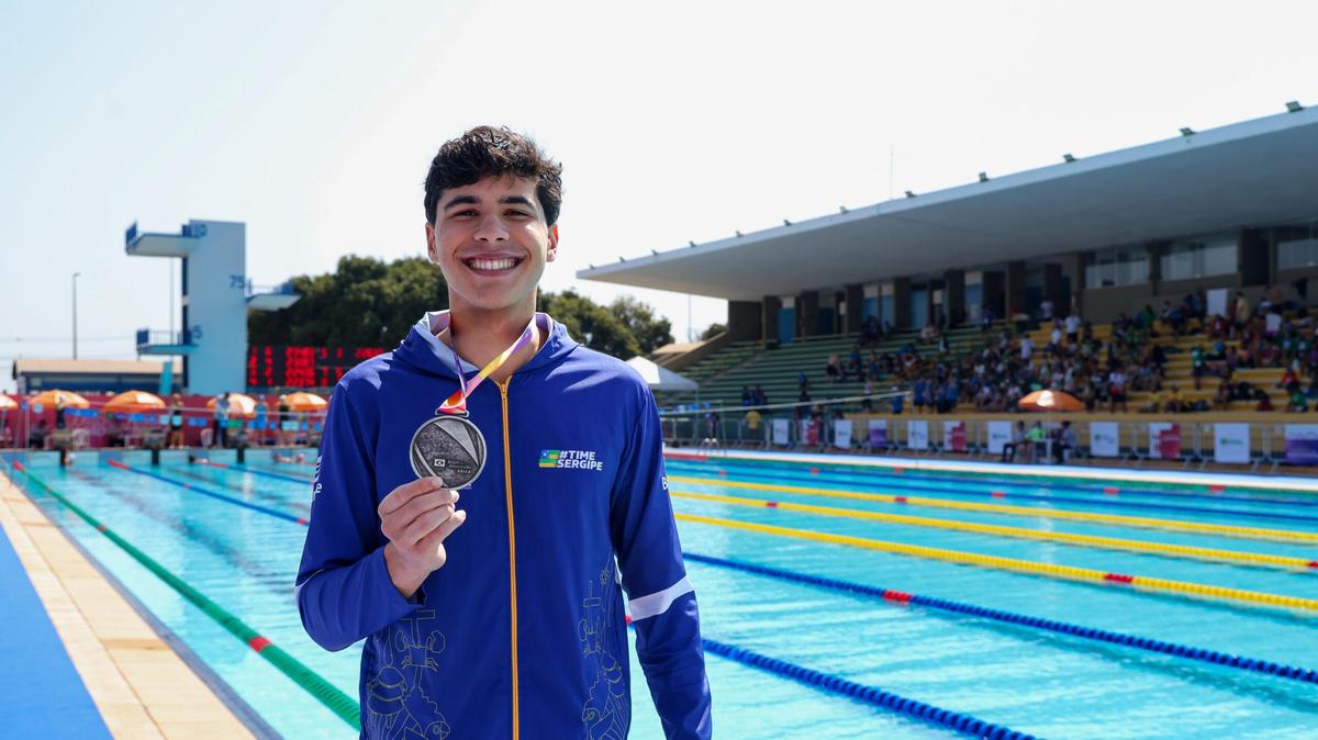 Rafael Aguiar conquista primeira medalha de Sergipe nos Jogos da Juventude CAIXA Brasília 2025