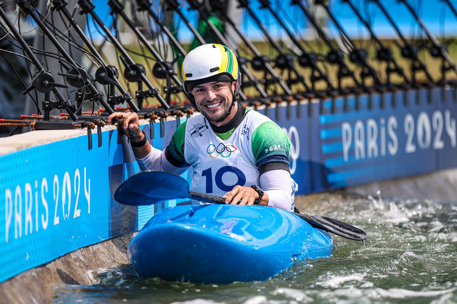 Jogos Olímpicos Paris 2024 - Canoagem Slalom. Treino do atleta Pepê Gonçalves. Foto: Wander Roberto/COB Jogos Olímpicos Paris 2024 - Canoagem Slalom. Treino do atleta Pepê Gonçalves.