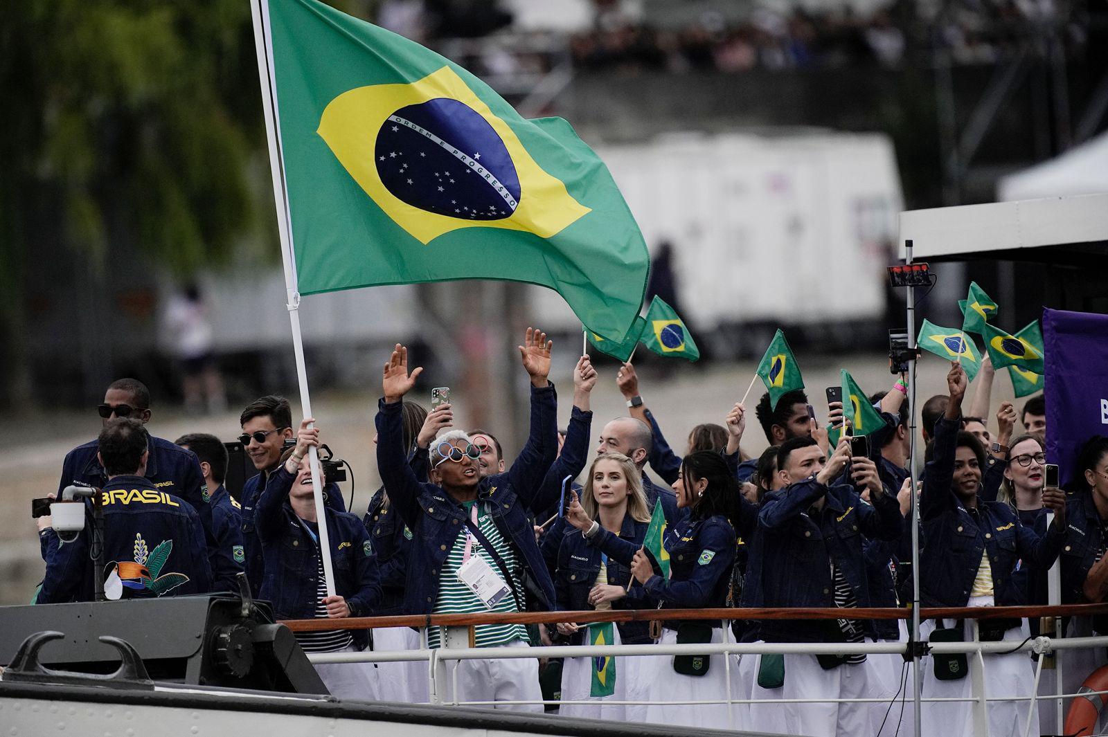 Jogos Olímpicos Paris 2024 - Cerimônia de Abertura. Foto: Alexandre Loureiro/COB Jogos Olímpicos Paris 2024 - Cerimônia de Abertura. Foto Alexandre Loureiro COB