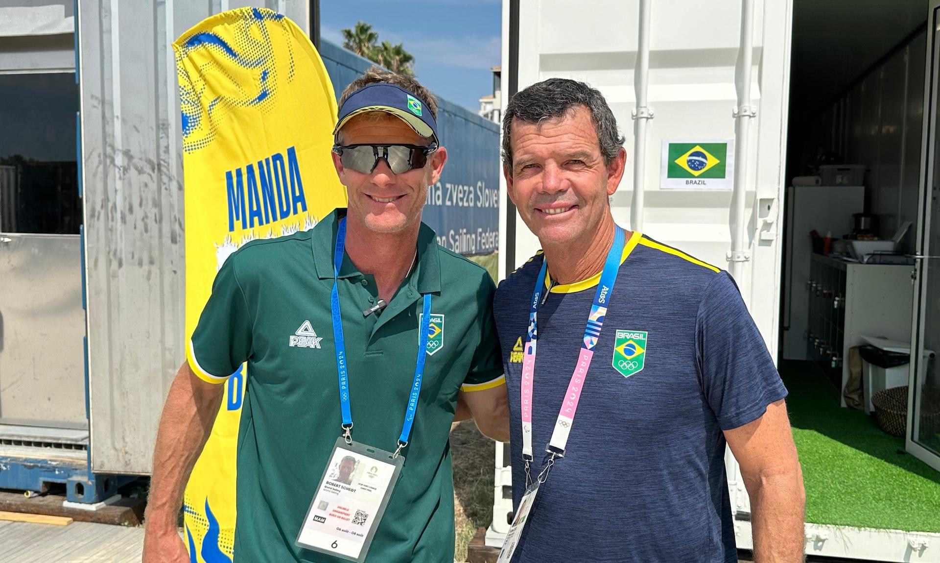 Robert Scheidt e Torben Grael. Crédito: Camila Dantas/COB Robert Scheidt e Torben Grael. Crédito Camila Dantas COB