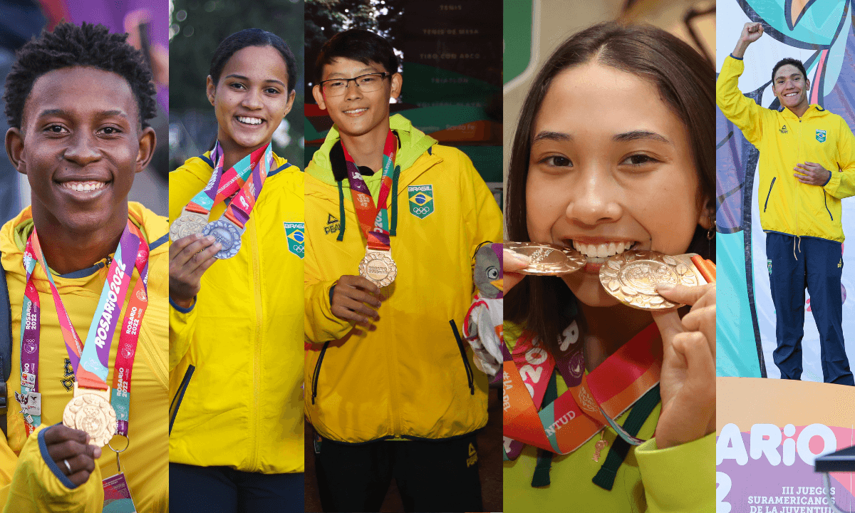 Fotos: William Lucas/COB (Giulia Takahashi, Henrique Marques e Juliana Lima, Leonardo Iizuka) e Beto Noval/COB (Stephan Steverink) De Rosário a Santa Fé. Campeões de 2022 voltam quatro anos depois em busca de novos feitos
