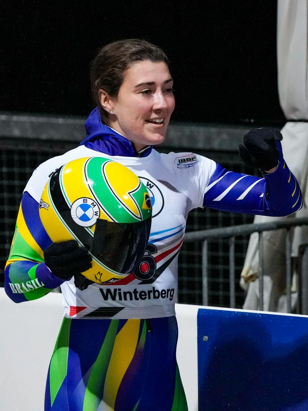 Nicole Silveira é medalhista de bronze em Pyeongchang no skeleton (divulgaçãoq/skeleton korea)