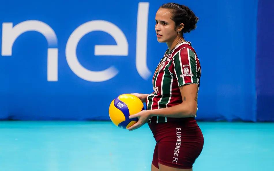 Pri Heldes durante a partida contra o Sesi-Bauru. Créditos: Mailson Santana/Fluminense FC