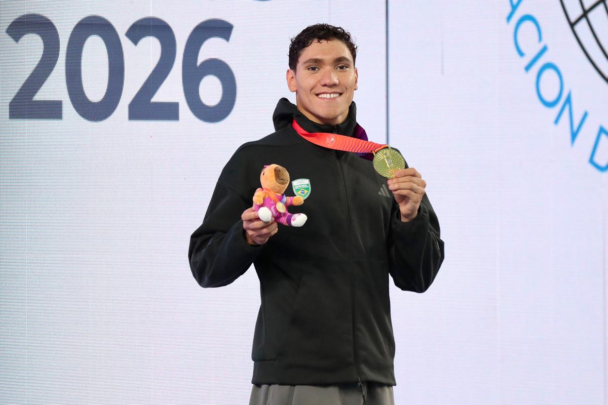 Mais maduro, Stephan Steverink se destaca empilhando medalhas para a natação brasileira em Santa Fé 2026